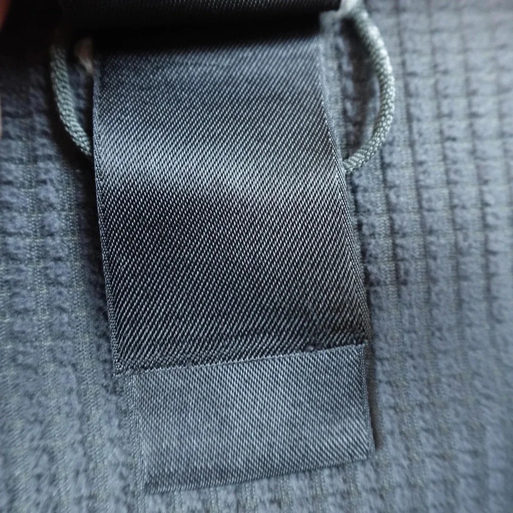 North Face Jacket Mens M Black Windwall Full Zip Waffle Grid Fleece‎ Coat Hiking